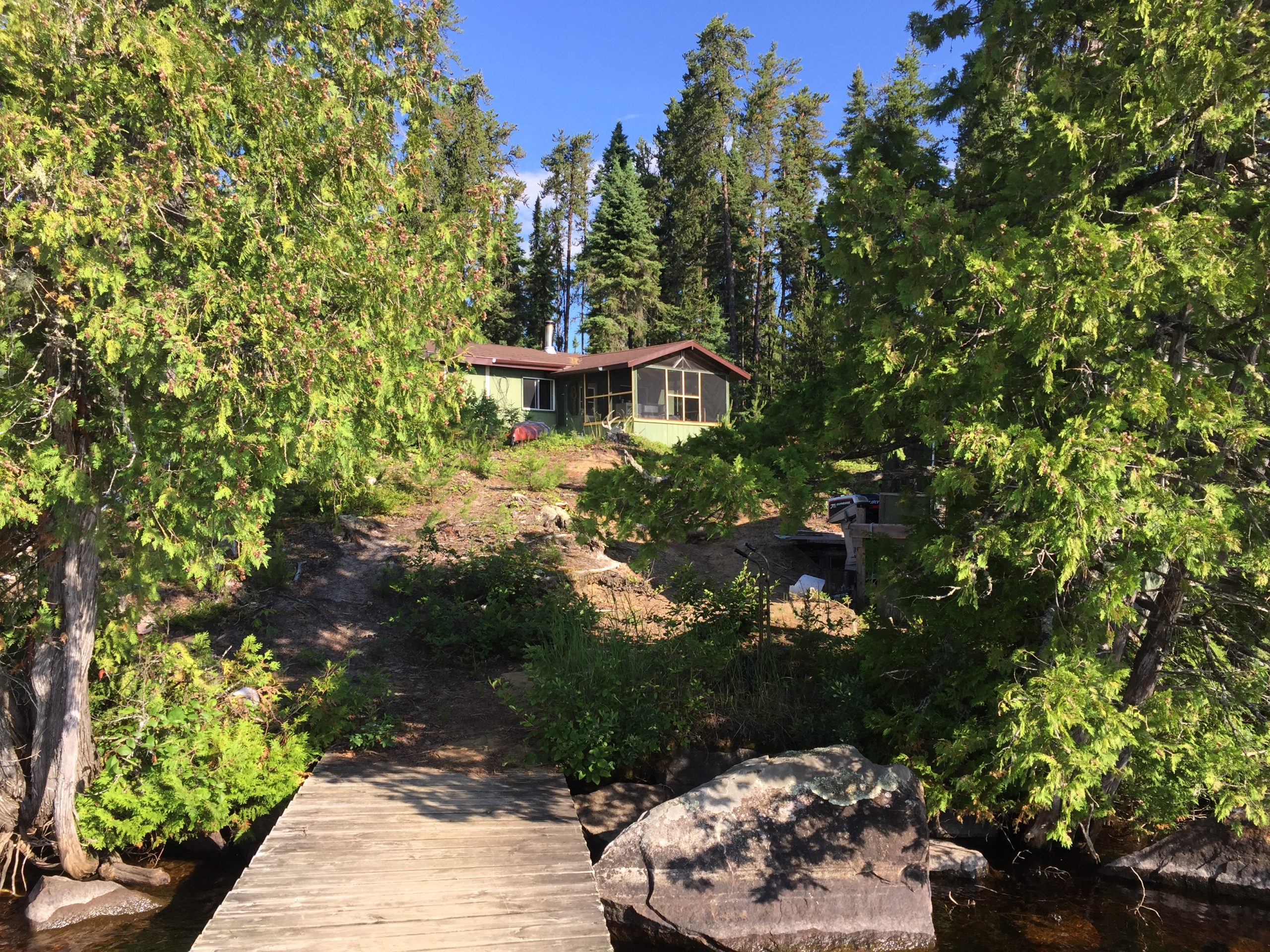 Montcrief Lake cabin from dock (1)